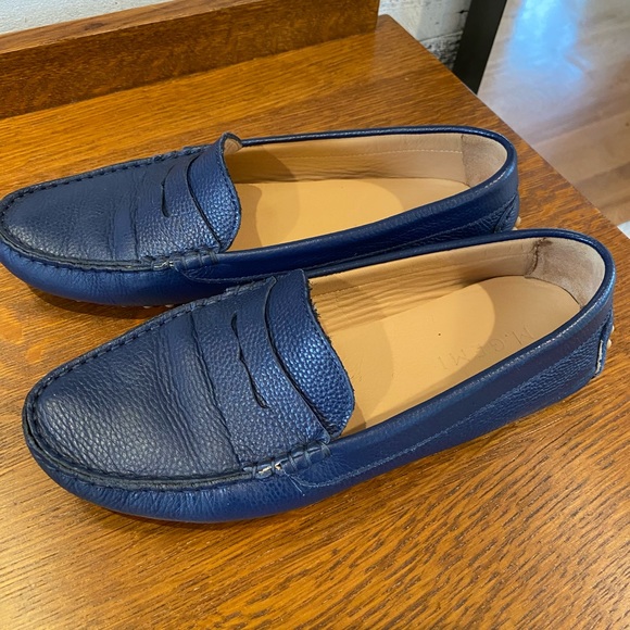 Blue M. Gemi Pastoso Driving Mocs Loafers Navy 40 fits 8.5 Perfectly!  Classic! - Picture 8 of 12